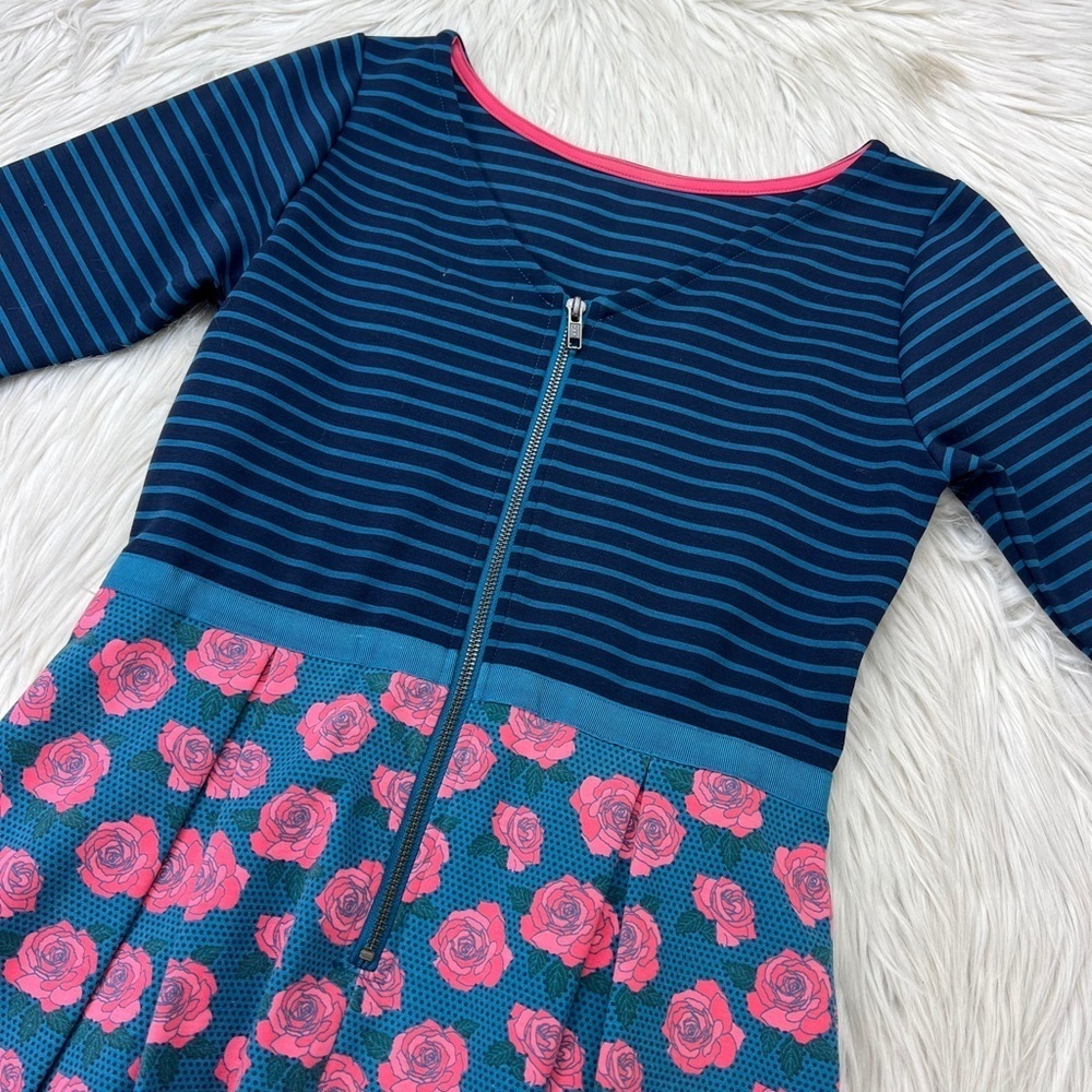 Matilda Jane Peyton Floral Stripe Fit Flare Dress - Picture 6 of 6